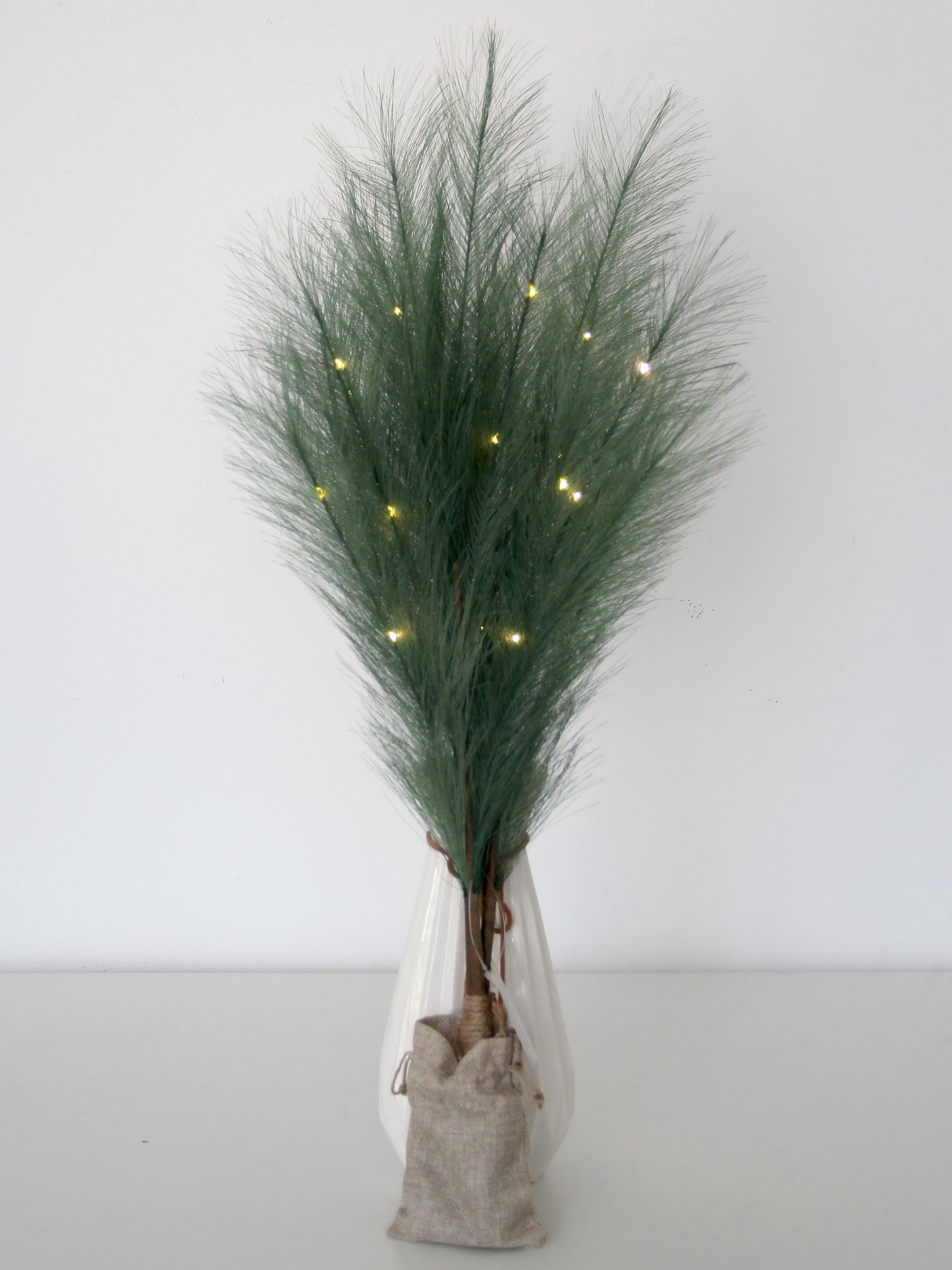 High Quality Artificial Pampas Grass With LED Light Pampas Set of 3(3w/lit ) Handmade Pampas Decor for Party Wedding Home Decoration