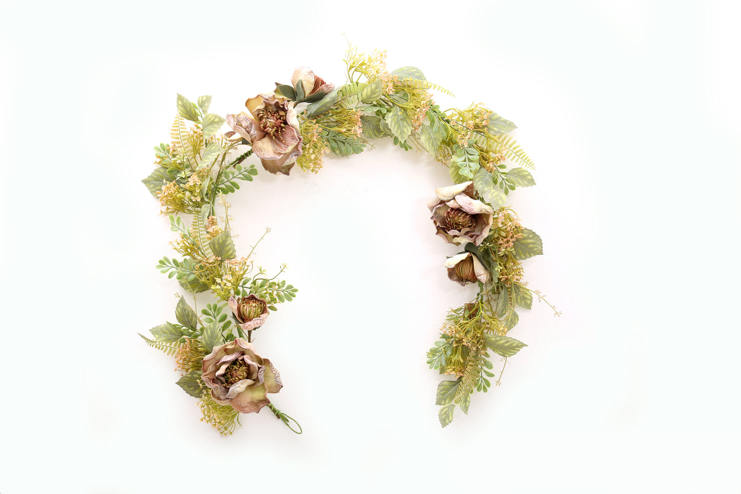Transworld A Set Series Artificial Wreath&Garland&Spray Decorative Flowers, Wreaths and Plants for Home Hotel Garden Wedding Decorations