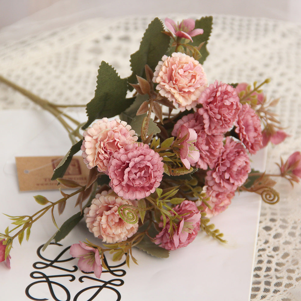 Factory Direct Sell Wedding Decoration Table Center Piece flower Bridal Bouquets Artificial Flowers