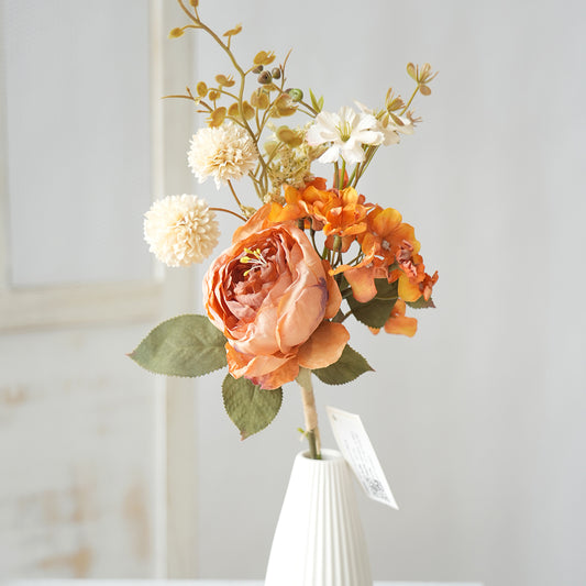 Transworld Peony Artificial Flower Multicolour Bracteate Peony Silk Flowers For Home Decoration