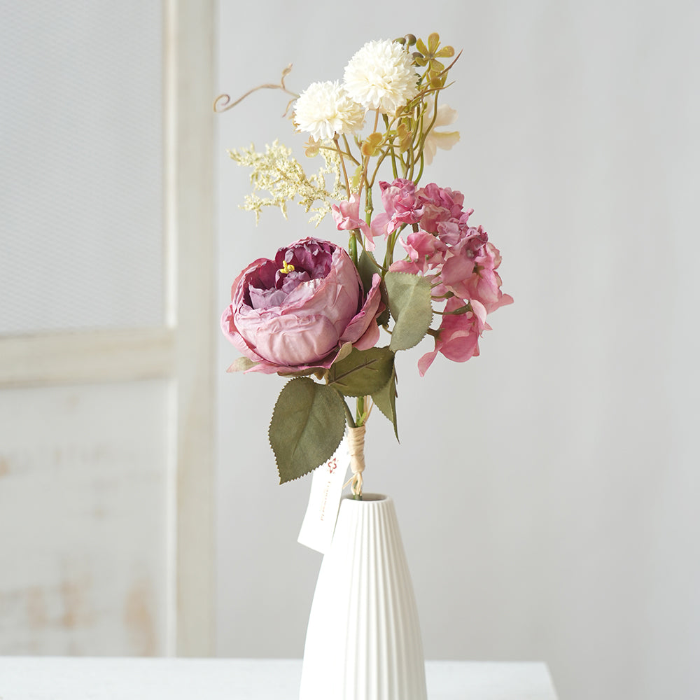 Transworld Peony Artificial Flower Multicolour Bracteate Peony Silk Flowers For Home Decoration
