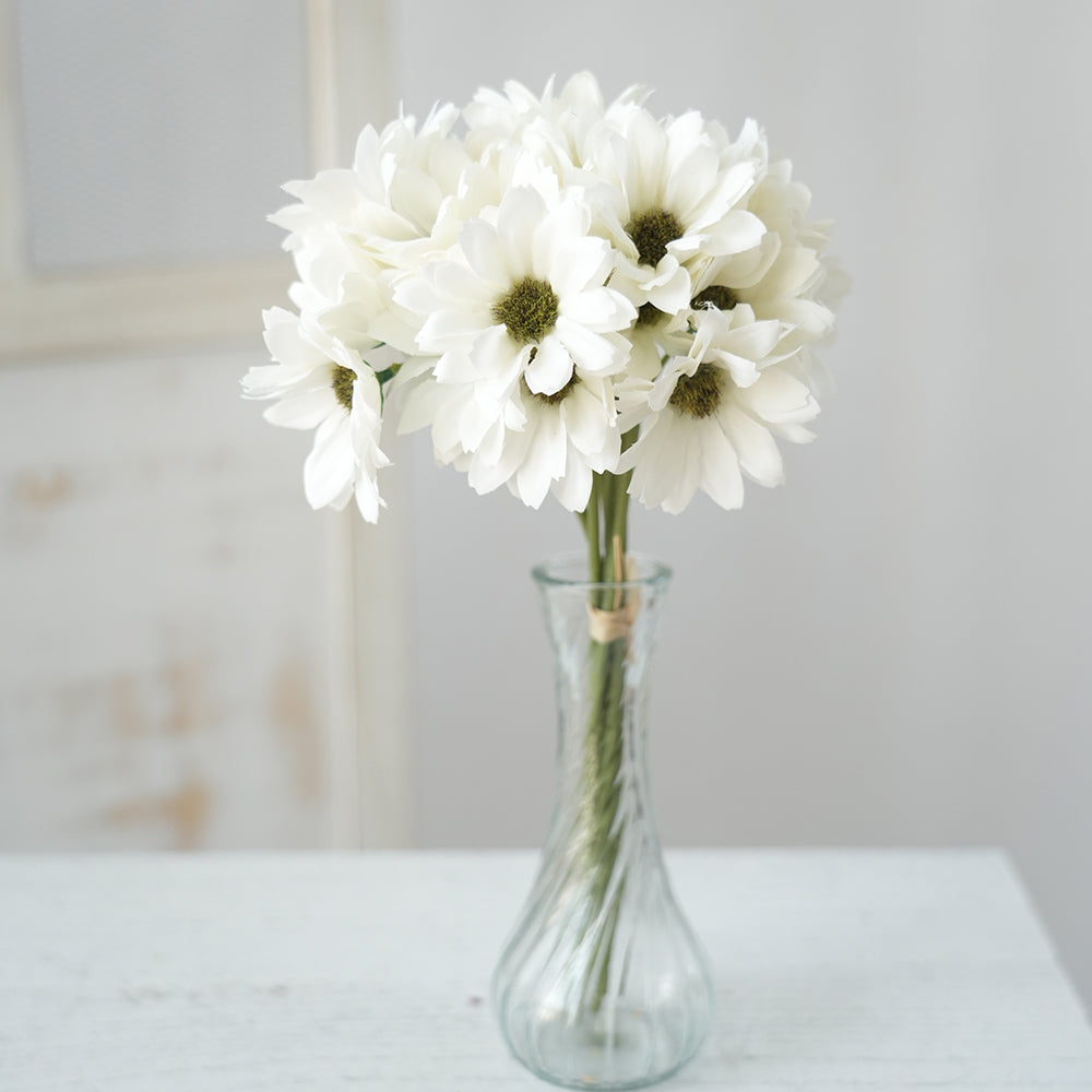 Transworld Artificial Flower Sunflower Spray Decorative Flower Sunflower For Home Wedding Decor