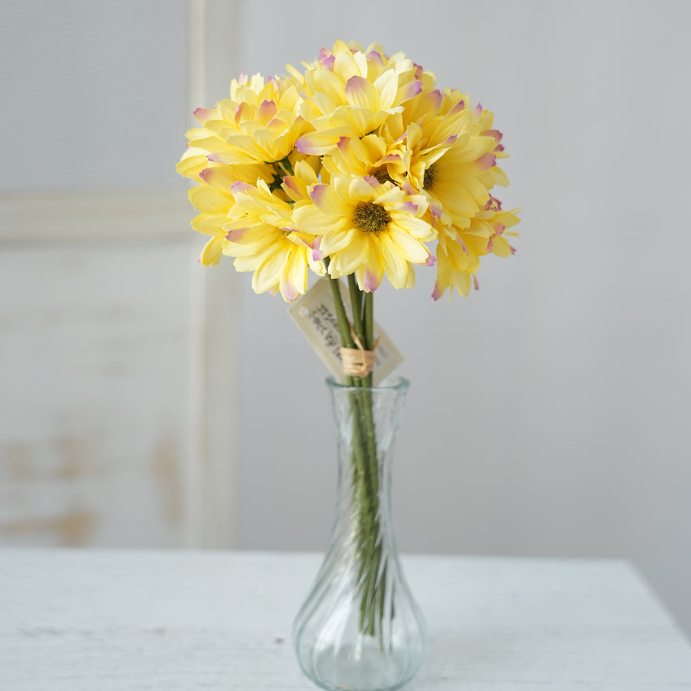 Transworld Artificial Flower Sunflower Spray Decorative Flower Sunflower For Home Wedding Decor