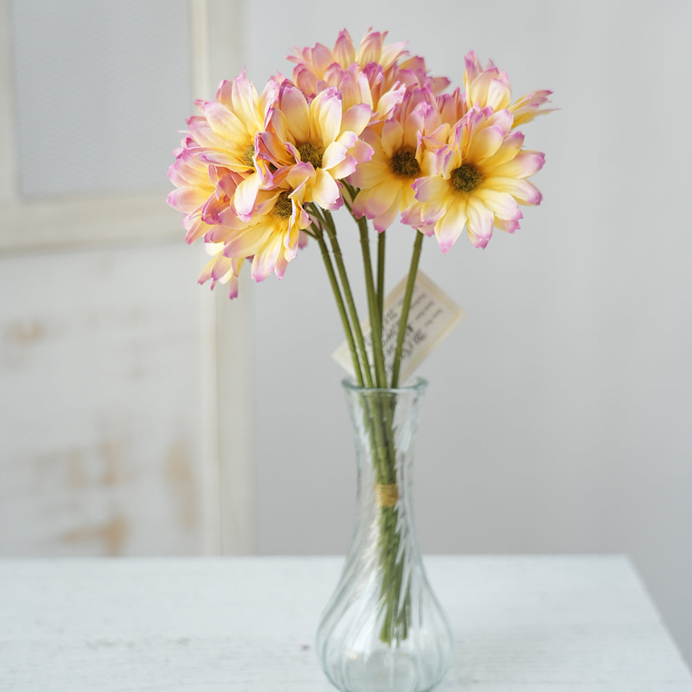 Transworld Artificial Flower Sunflower Spray Decorative Flower Sunflower For Home Wedding Decor