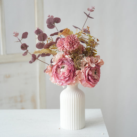 Transworld Lotus Artificial Flower Multicolour Scorched edge Silk Decorative Flowers For Home Decor