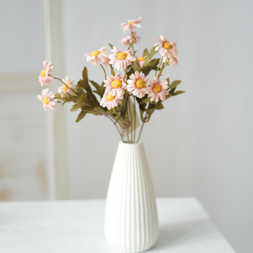 Transworld Spring Floral Spray Artificial Flower Daisy Decorative Flowers For Home Wedding Decor