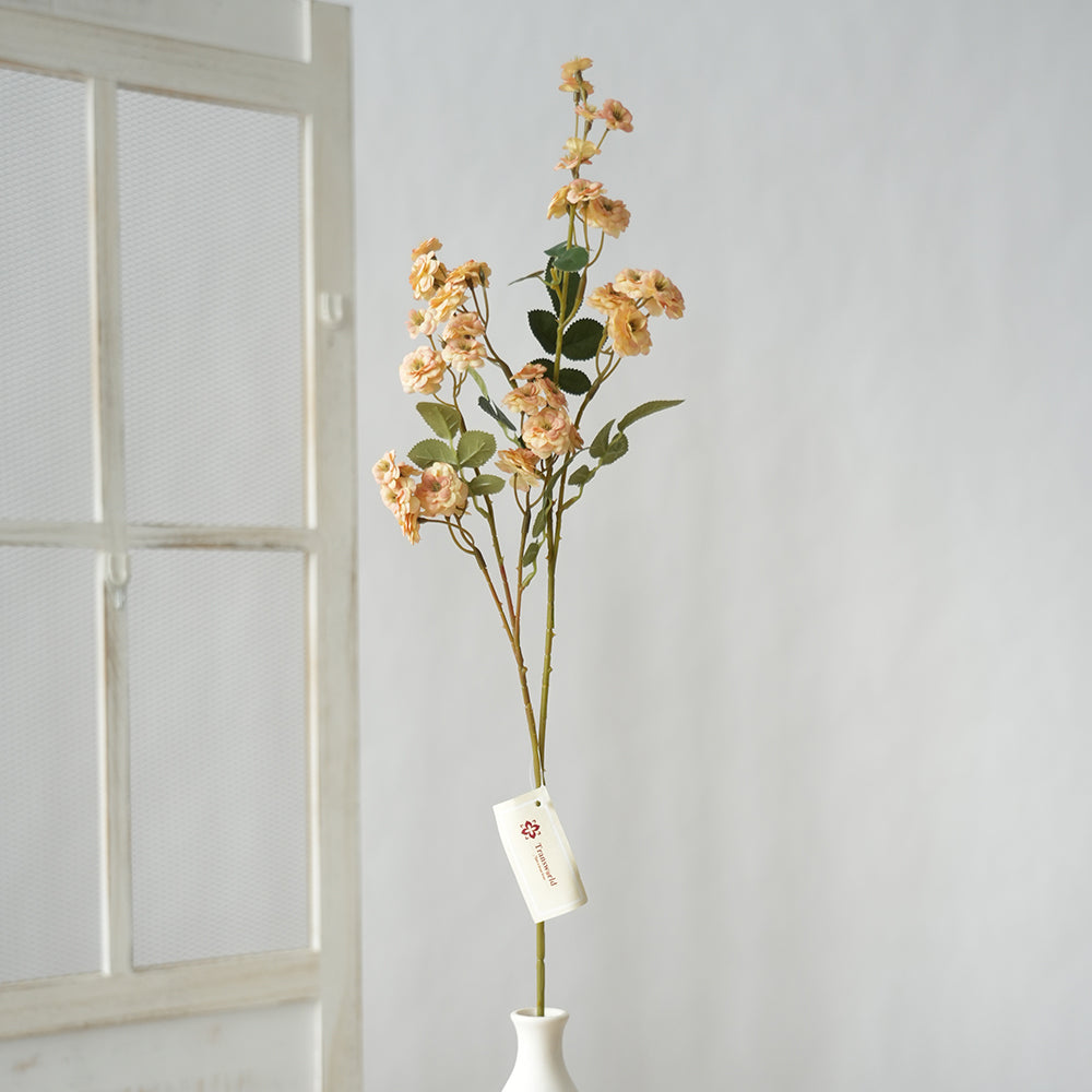 Factory Wholesale Artificial Roses Flower Plant Sprig Flower Arrangements Silk Decorative Flowers for Wedding Party Home Decoration