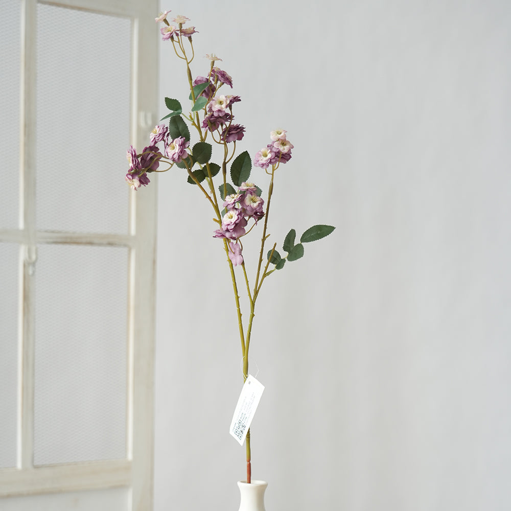 Factory Wholesale Artificial Roses Flower Plant Sprig Flower Arrangements Silk Decorative Flowers for Wedding Party Home Decoration