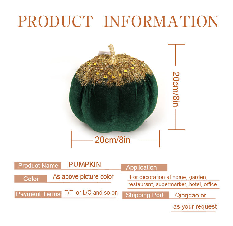 20 cm artificial pumpkin Christmas