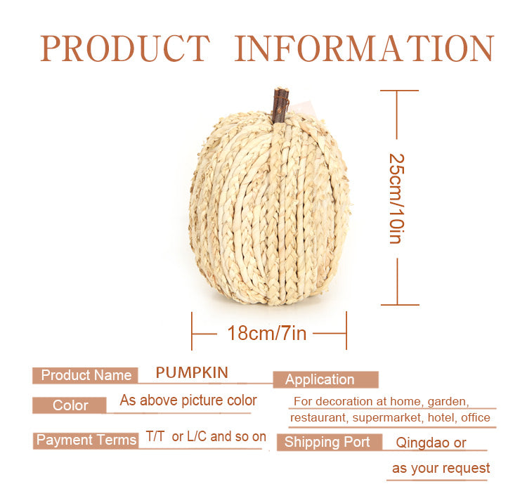 18 cm artificial pumpkins decorations