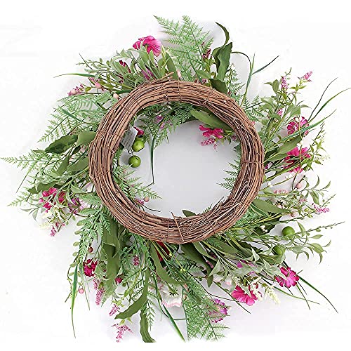 Beautiful Artificial Spring Wreath 60cm Wreaths For Home Decoration Door Hanger Wall Decor Decorative FlowersWreaths and Plants