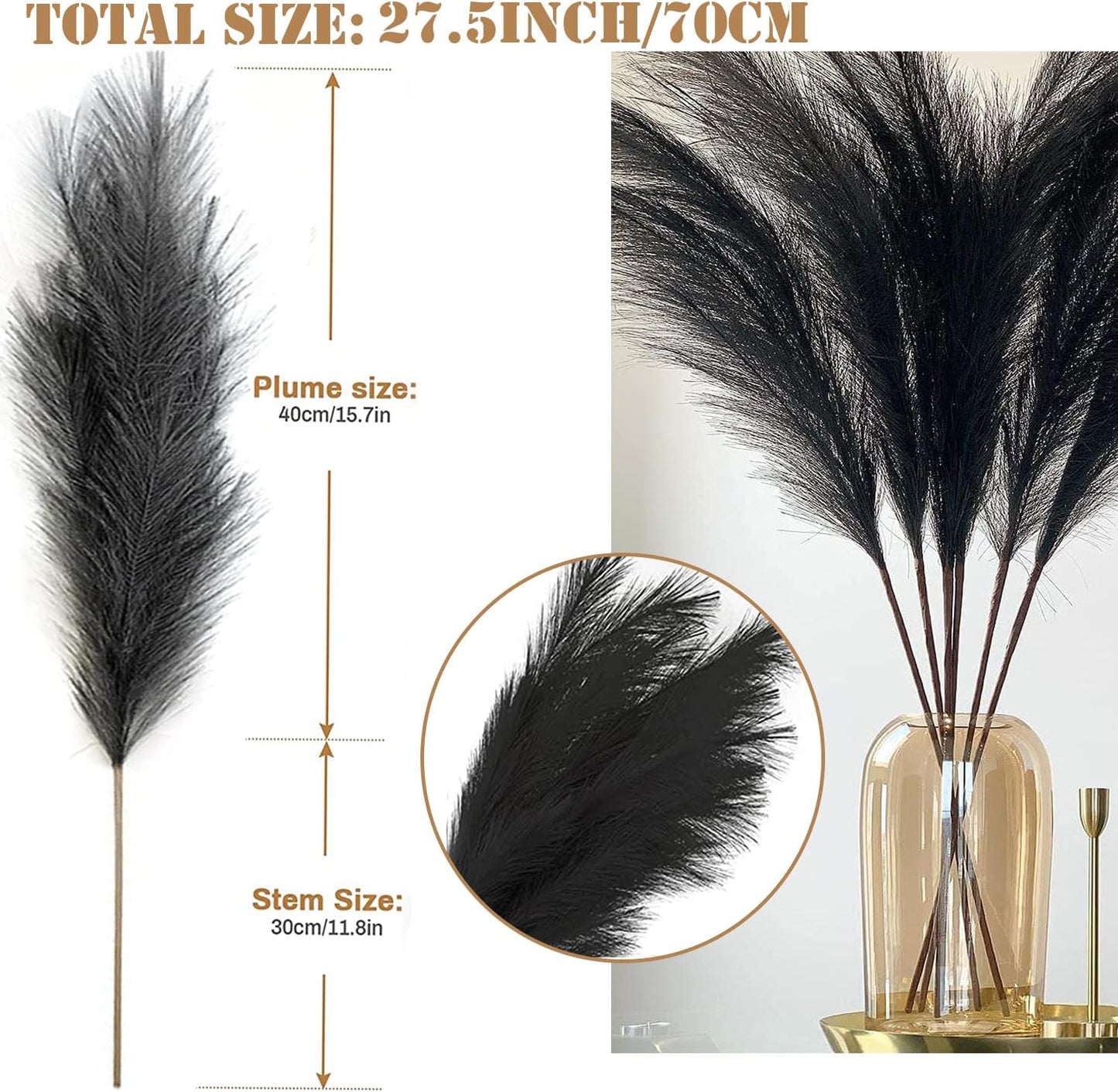 Factory High Quality Pampas Grass Decor 70cm Dried Pampas Cream Color Pampas Gass Wedding Centerpieces Multifunctional Decor