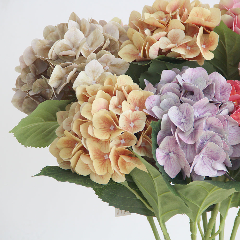 Factory Direct Sale Wedding Decoration Artificial Hydrangea Heads China Best-selling Silk Hydrangea Flower