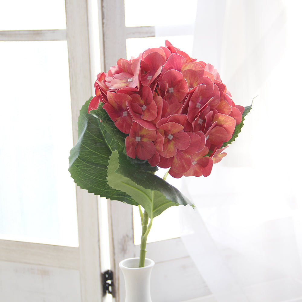Factory Direct Sale Wedding Decoration Artificial Hydrangea Heads China Best-selling Silk Hydrangea Flower
