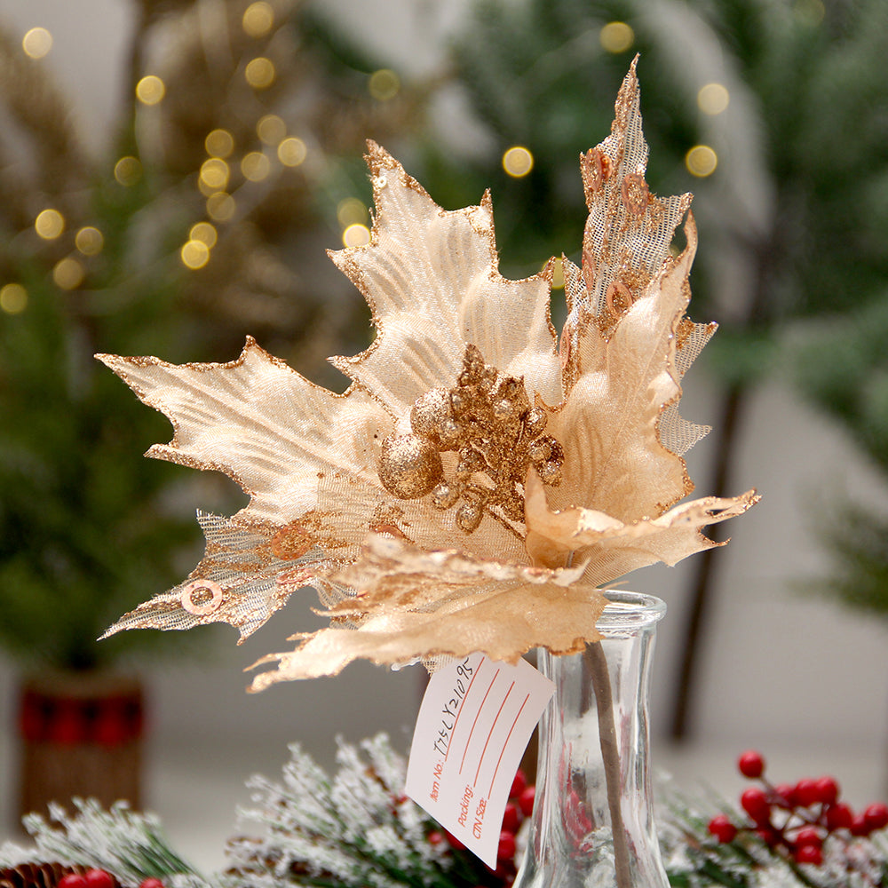 Artificial Leaves Golden Tropical Leaves with  Leaves Decorations for Party  Wedding Birthday Decorations