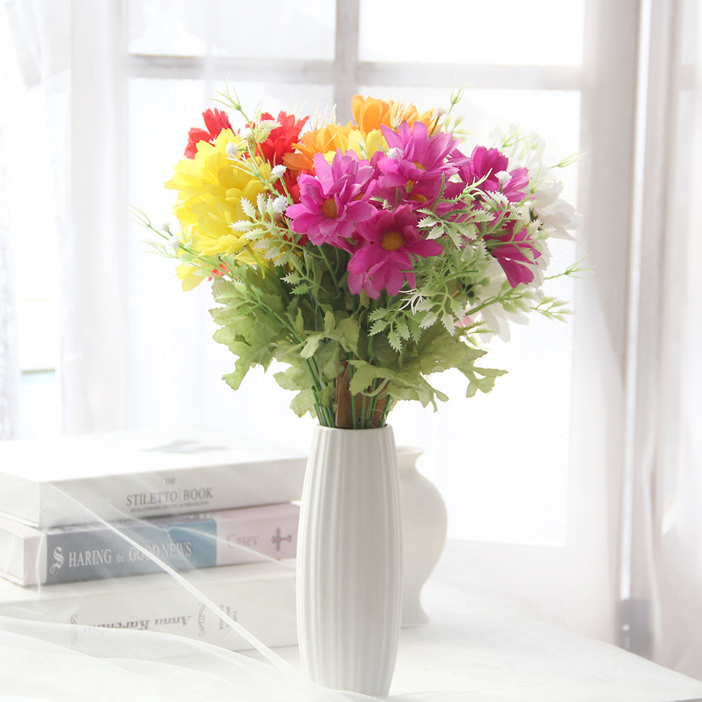 33CM 10 Heads Sun Silk Chrysanthemums Spring and Summer Artificial Flower Home Decoration