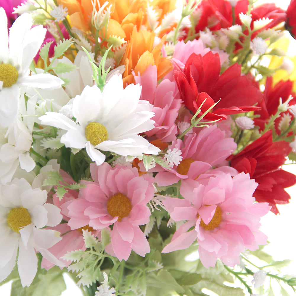 33CM 10 Heads Sun Silk Chrysanthemums Spring and Summer Artificial Flower Home Decoration