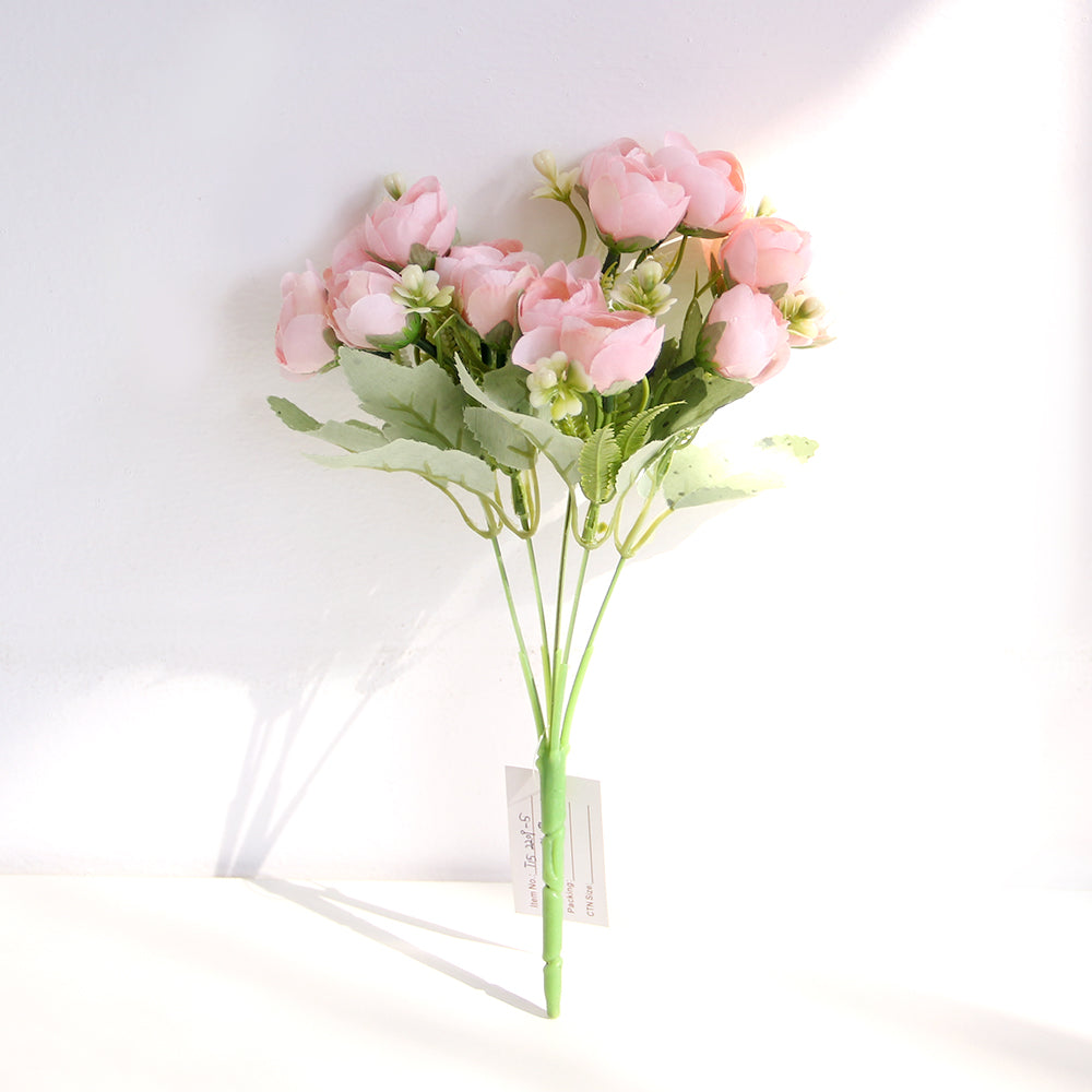 30CM Small Diamond Rose Bouquets Wedding Peony Artificial Flowers Home Decoration