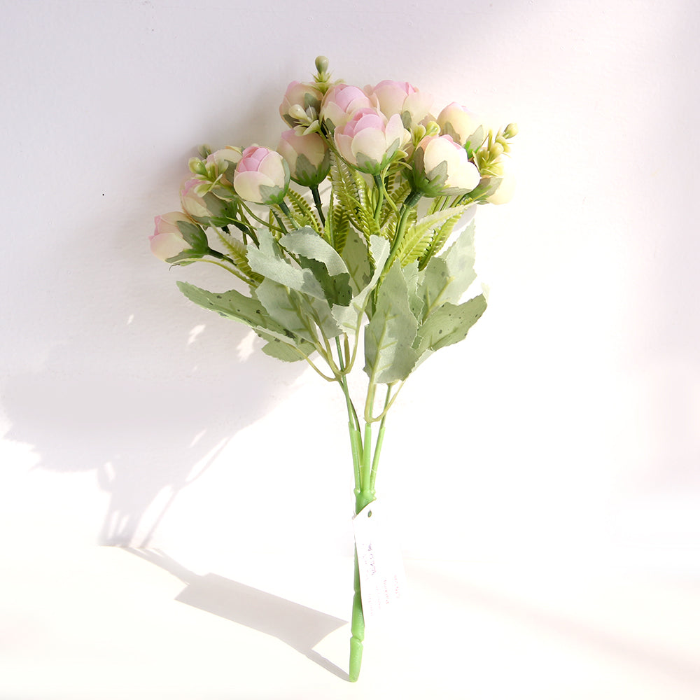 30CM Small Diamond Rose Bouquets Wedding Peony Artificial Flowers Home Decoration