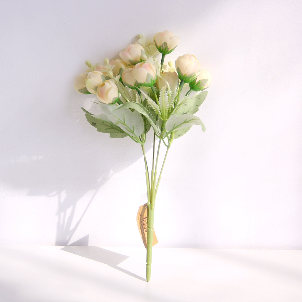30CM Small Diamond Rose Bouquets Wedding Peony Artificial Flowers Home Decoration