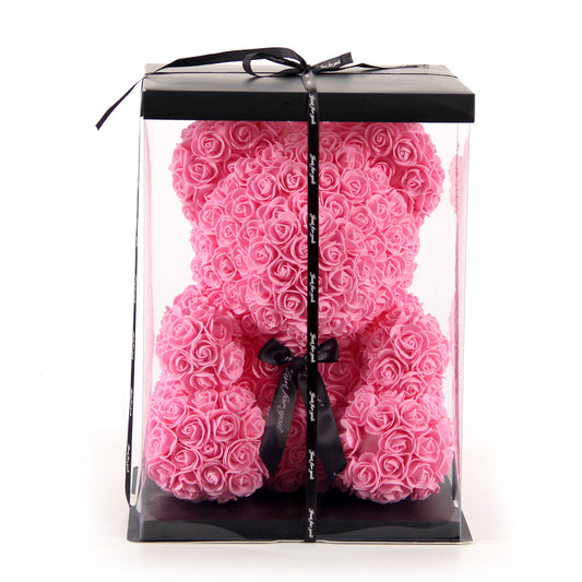 High Quality 16inch Rose Bears With Box Gift Eco-friendly Materials Artificial Teddy Bear for Valentines Day Gift Party Decorations