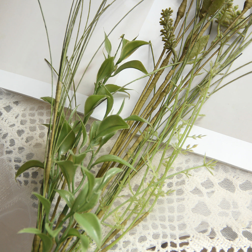 Classic Artificial Flowers Grass Flower Decorative Flowers Plants Floral Arrangements in Vases For Hotel Home Decoration