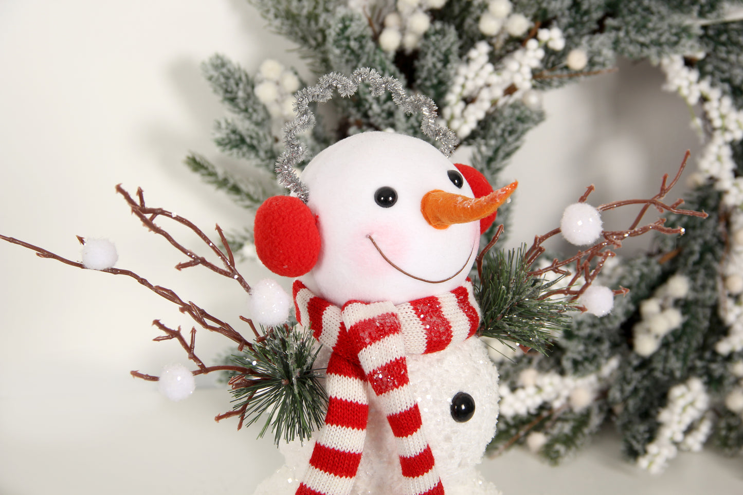 Snowman Felt Christmas DIY Christmas Snowman with Ornaments Christmas Wall  for Kids toy