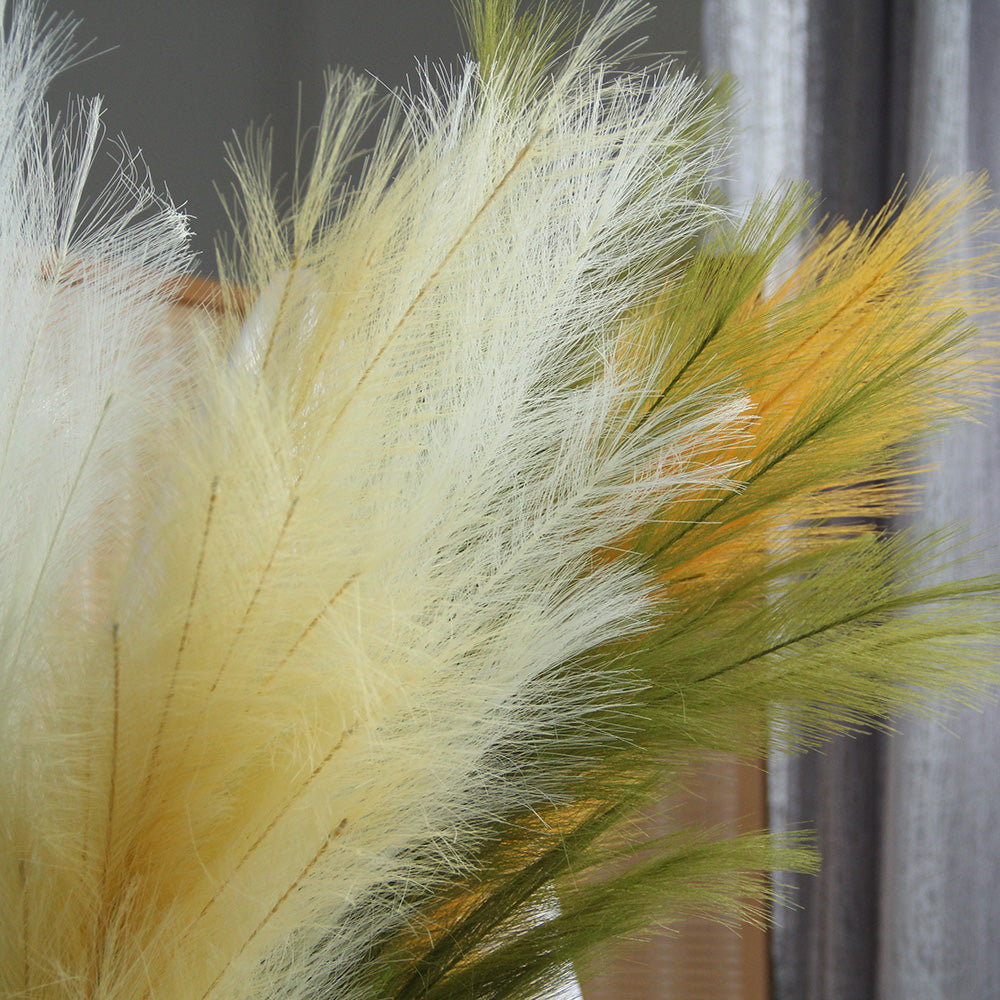 Hot 110cm Pampas Grass Decor Bright Color Artificial Pampas Grass Colored Flowers for Decoration Wedding Artificial