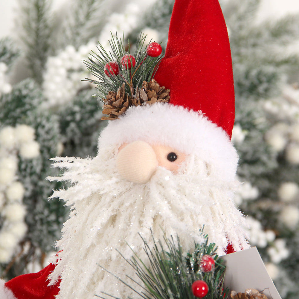 58CM Santa Claus Whitebeard Doll Gnomes Home Decoration Christmas Decoration