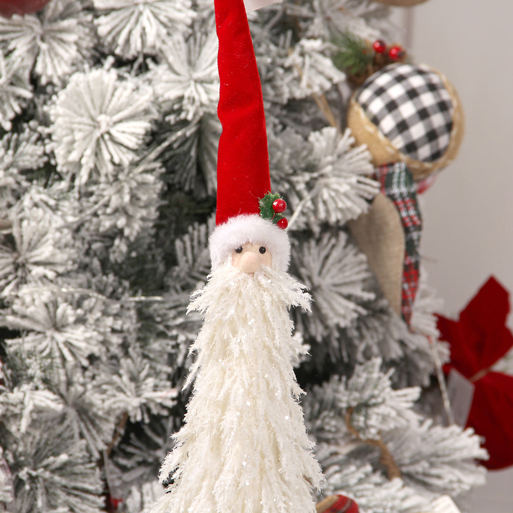 Fashional Christmas Santa Claus Long Beard Holiday Gift Christmas Elves Dolls Ornaments For Christmas Decorations