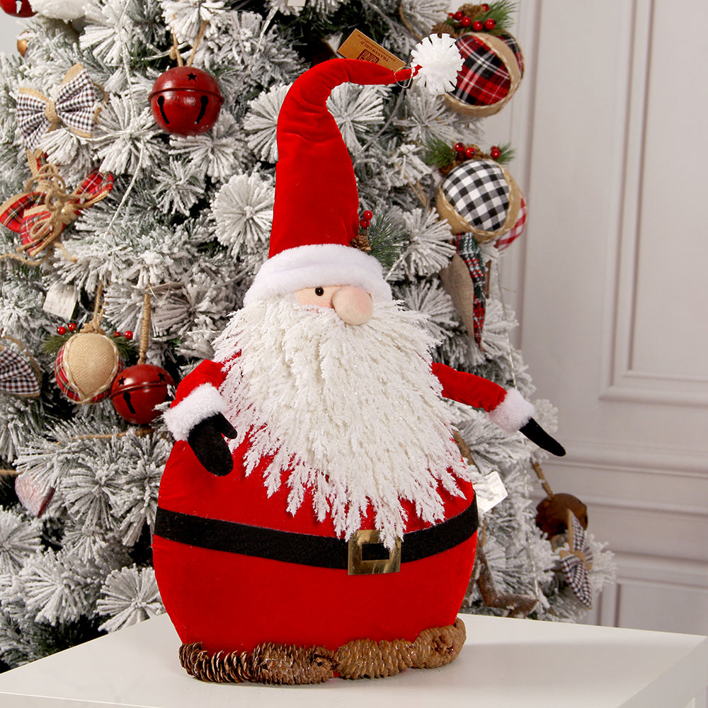 Christmas Santa Claus Dolls Decoration Festival Holiday Display Santa Claus Toy Traditional Xmas santa claus decor