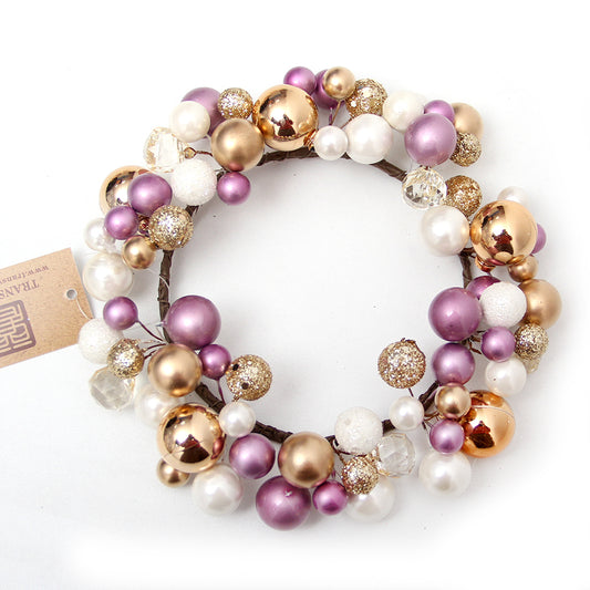 Fashional 6.69inch Candle Ring Christmas Acrylic Candle Ring for Holiday Christmas decoration