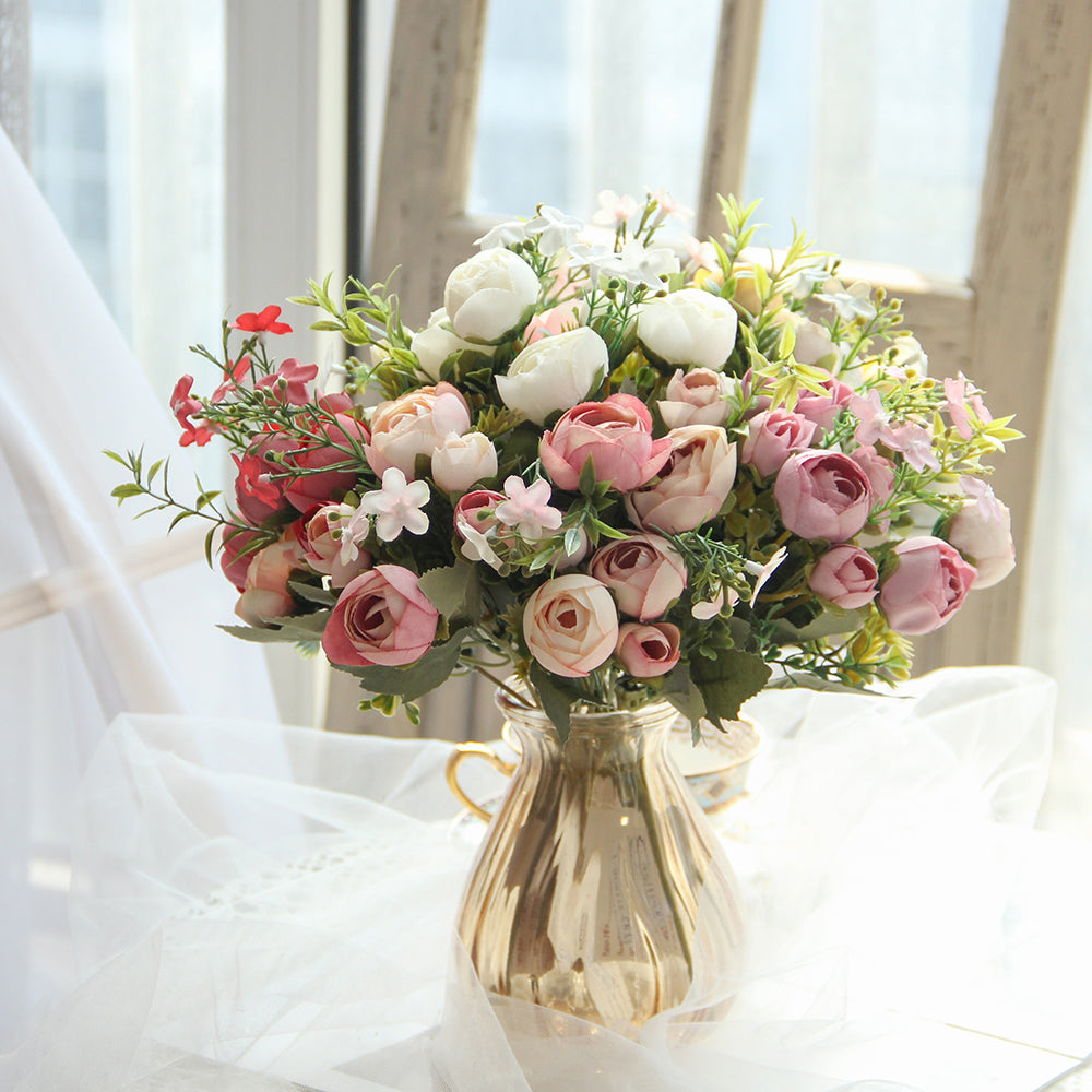 Hydrangeas Flowers Artificial Wedding Artificial Christmas Wedding Decoration Flowers Artificial Decorative Flowers Floral Spray Artificial Flower Spring