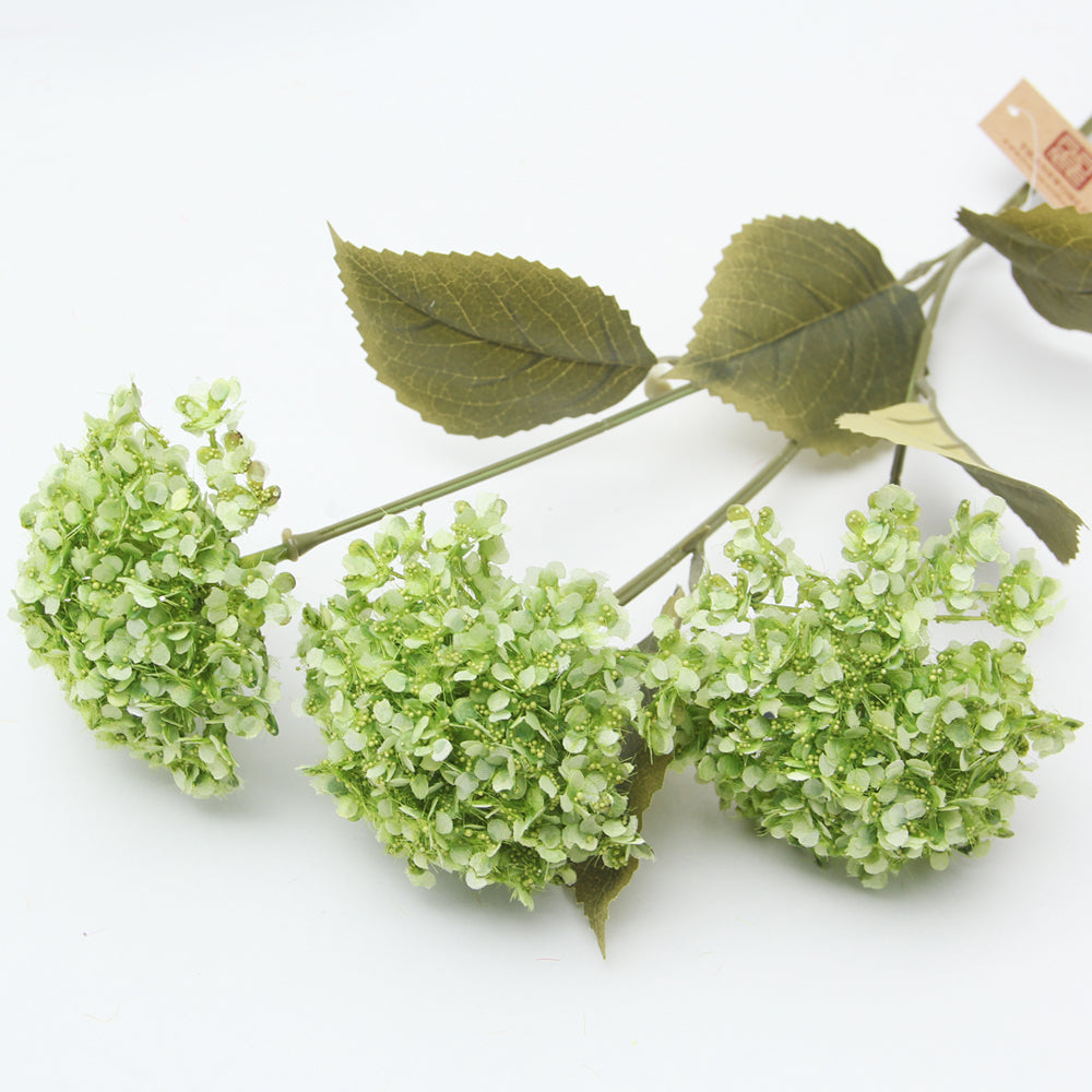 67cm 3 heads wood hydrangea artificial flower summer