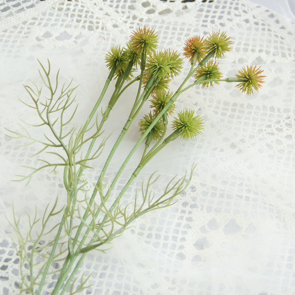 63cm mini thistle spray artificial flower autumn