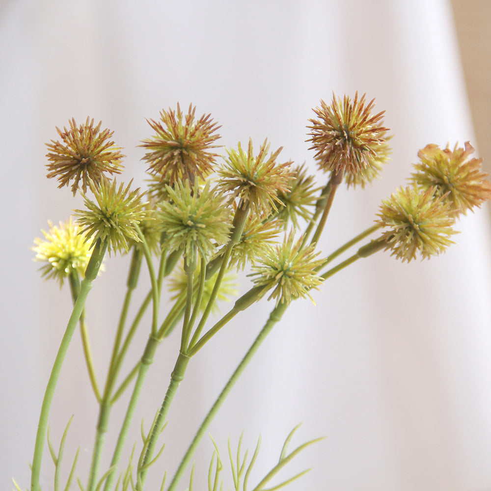 63cm mini thistle spray artificial flower autumn