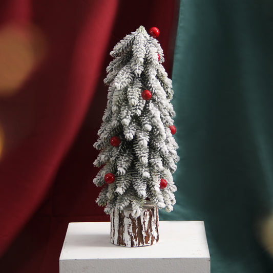 Classic Christmas Decoration Supplies Artificial Snowing Christmas Tree Small Artificial Tree Ornament for Christmas Decorations
