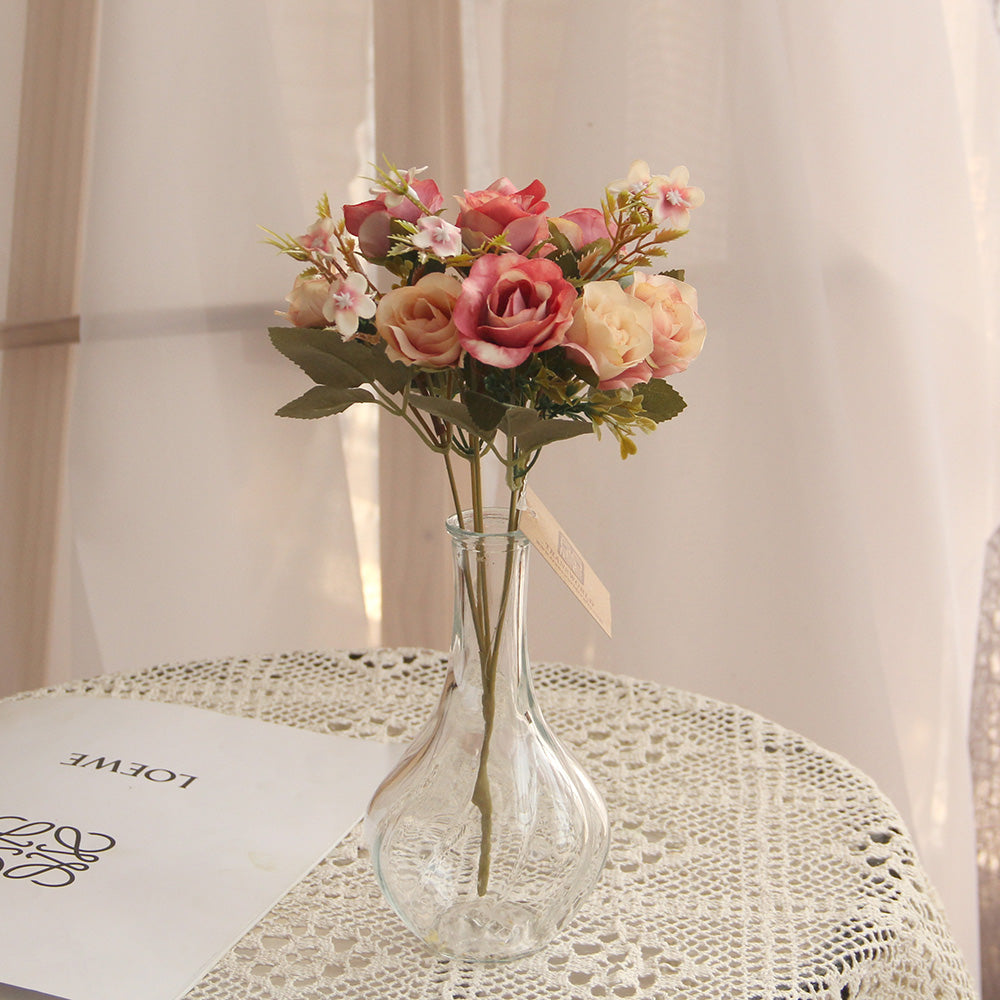 Hot-selling Top Seller Artificial Flowers in Bulk Wedding Decoration Roses Artificial Flowers Bouquet Flower Centerpieces for Table