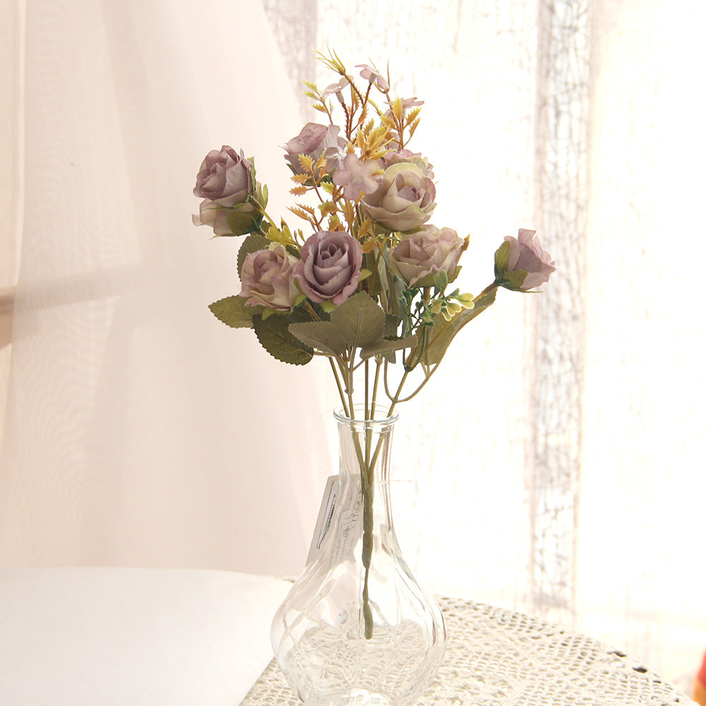 Wholesale High Quality 12.6INCH Artificial Rose Flower High Simulation Home Wdding Party Decorative flower