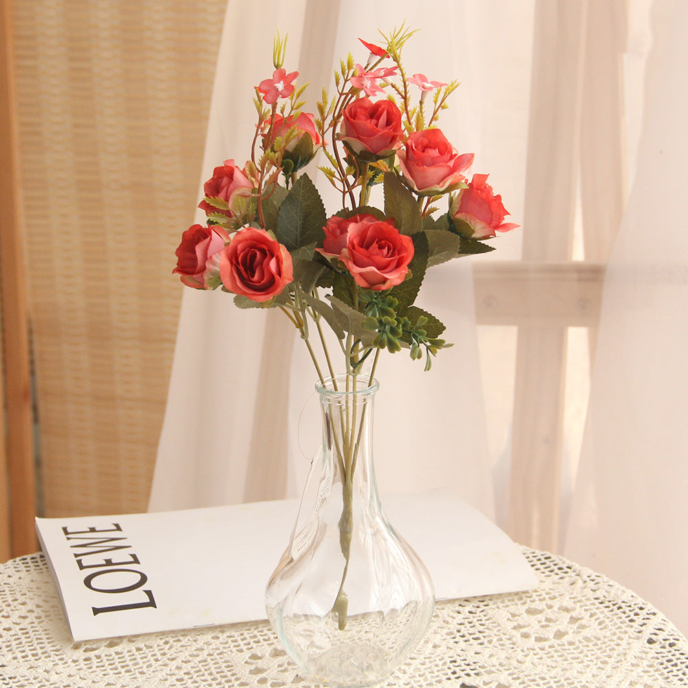 Hot-selling Top Seller Artificial Flowers in Bulk Wedding Decoration Roses Artificial Flowers Bouquet Flower Centerpieces for Table
