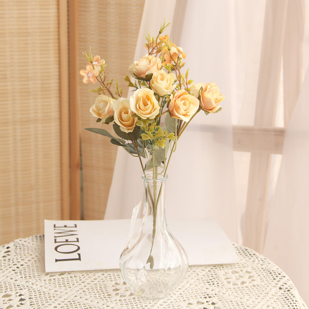 Hot-selling Top Seller Artificial Flowers in Bulk Wedding Decoration Roses Artificial Flowers Bouquet Flower Centerpieces for Table
