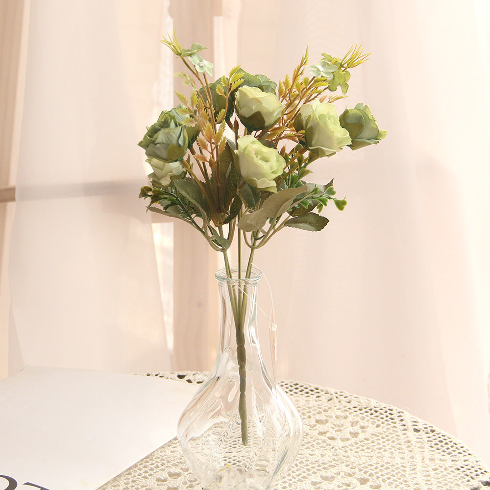 Wholesale High Quality 12.6INCH Artificial Rose Flower High Simulation Home Wdding Party Decorative flower