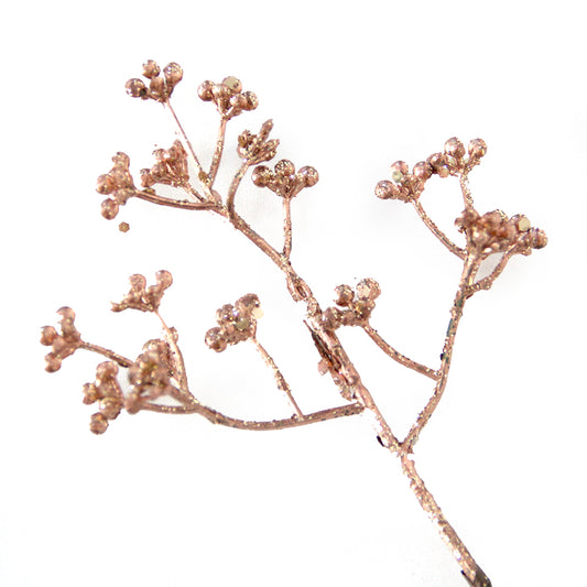 Long Branches 30cm Artificial Golden Picks Leaf for Christmas Decorations