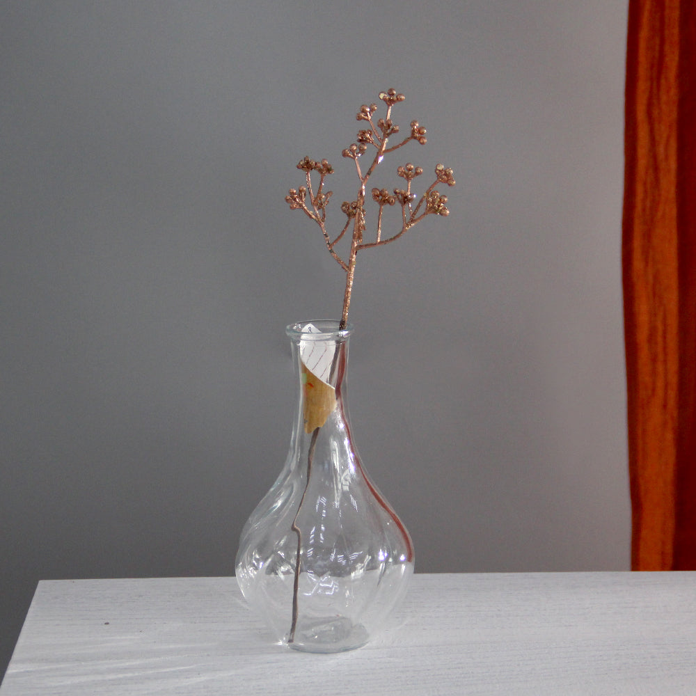 Long Branches 30cm Artificial Golden Picks Leaf for Christmas Decorations