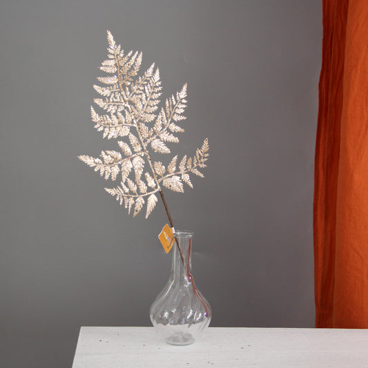 Wholesale Christmas Picks Golden Pick/Spray 45cm Glittered Leaf Gold Branches for Party & Holiday Supplies