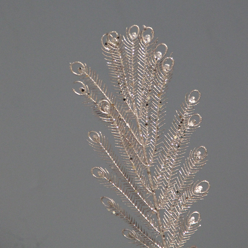 Wholesale Christmas Picks Golden Pick/Spray 43cm Glittered Leaf Gold Branches for Party & Holiday Supplies