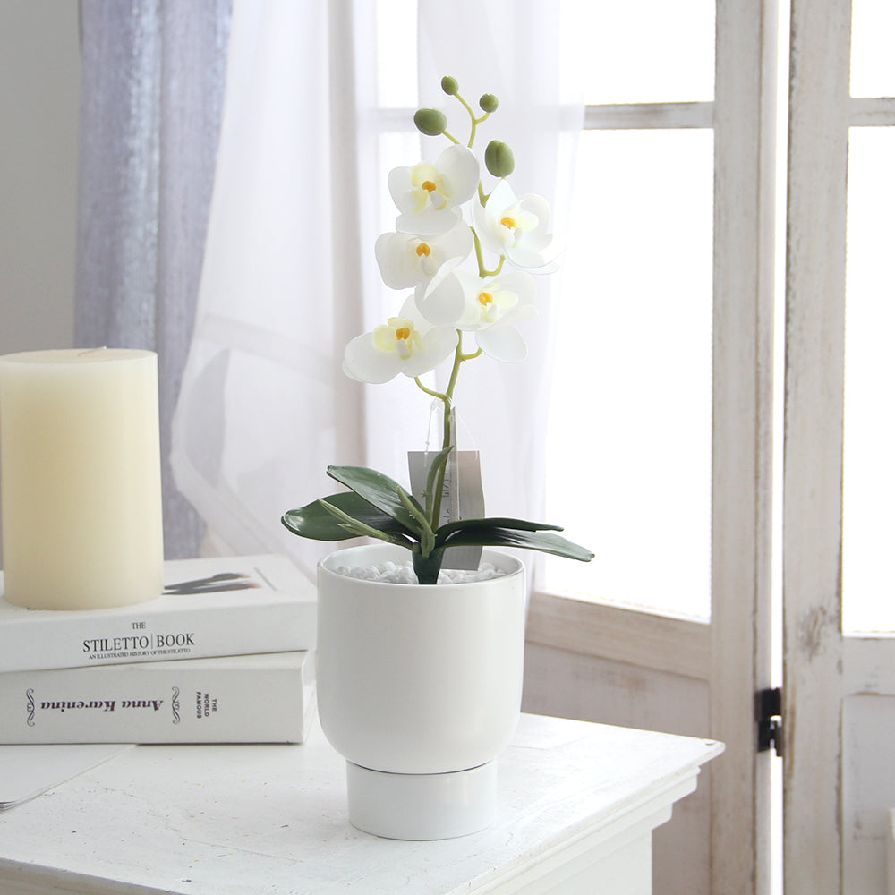 37cm 3D small 5 flowers butterfly orchid artificial flower home decoration