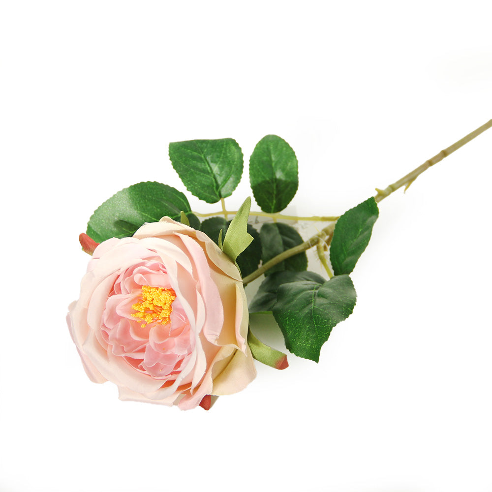 Wholesale Handmade DIY Flower Ball Single Branch Austin Rose Camellia Artificial Flowers Decorative Plastic Material