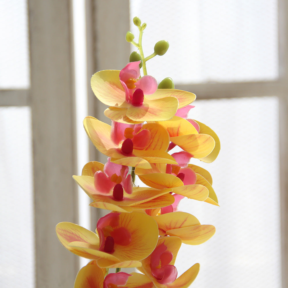 44cm 3D 11 flowers mini orchid artificial flower home decoration