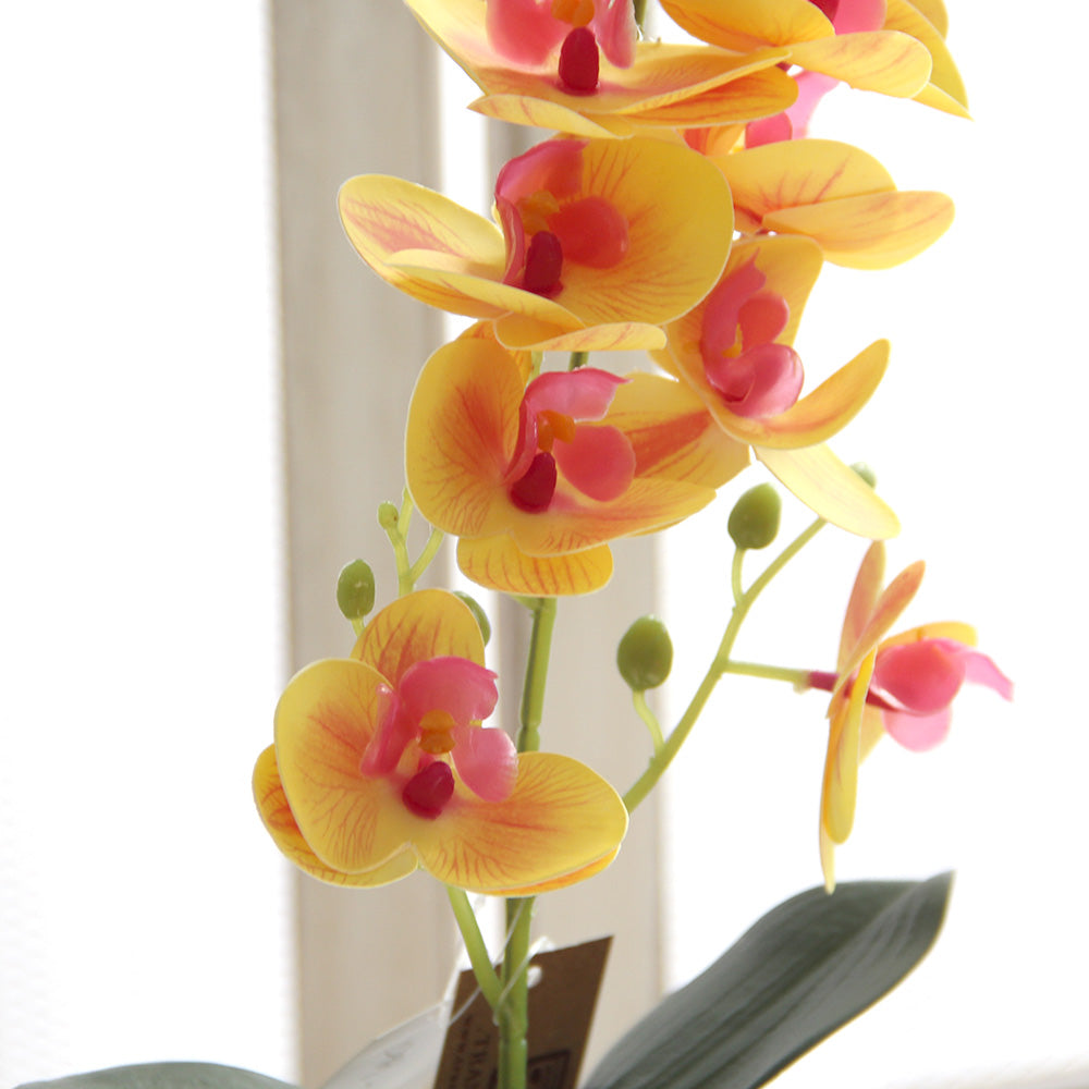 44cm 3D 11 flowers mini orchid artificial flower home decoration